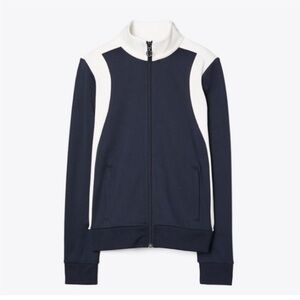 Tory Sport Color Block Track Jacket Navy/White Size XS